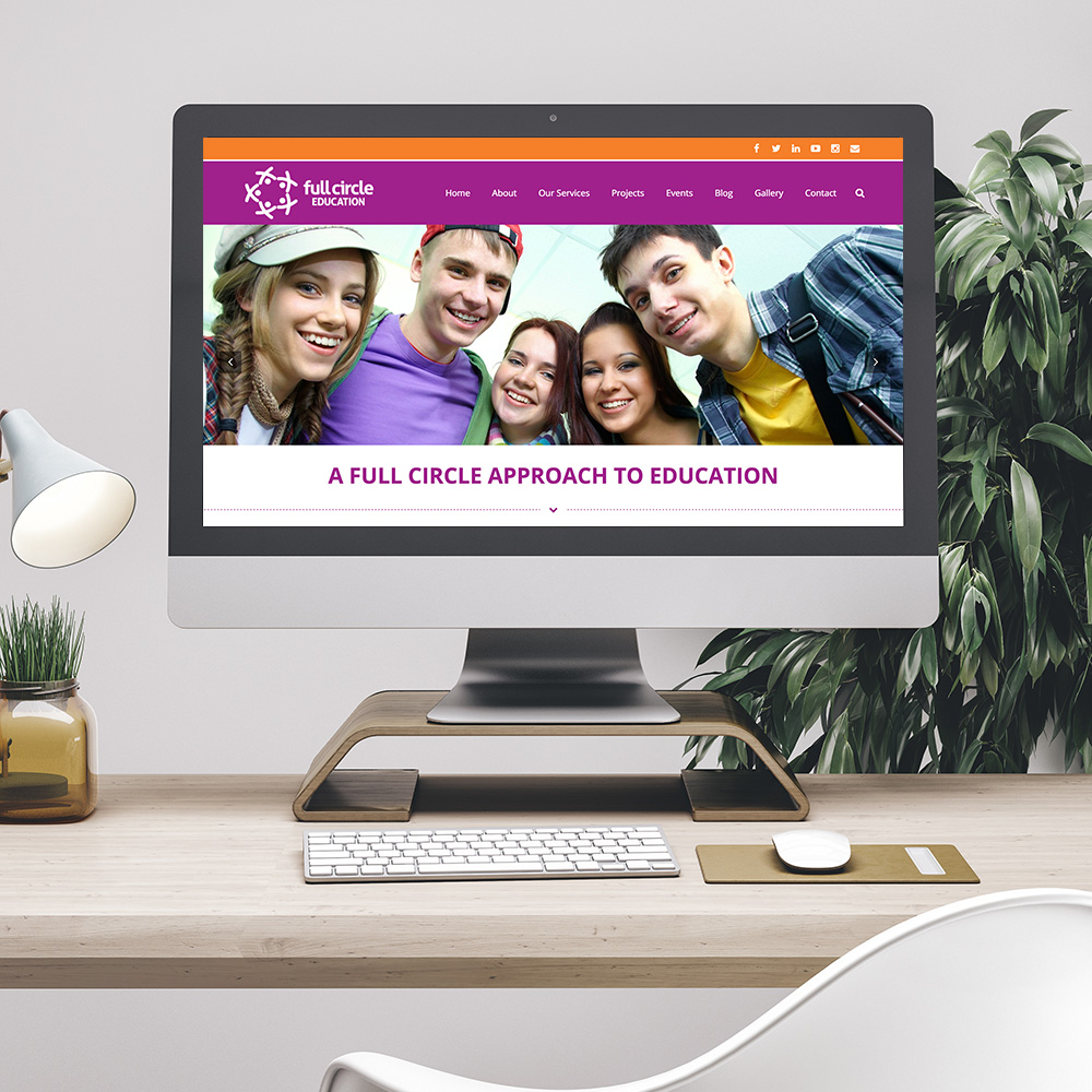 Full Circle Education Desktop Website Design