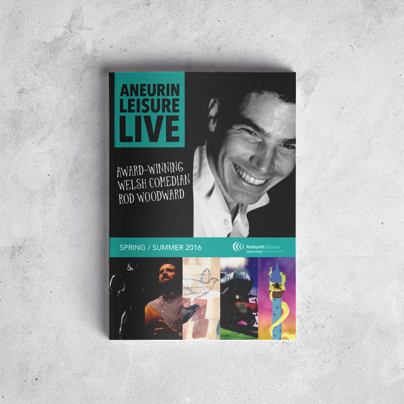 Aneurin Leisure Live Brochure Design