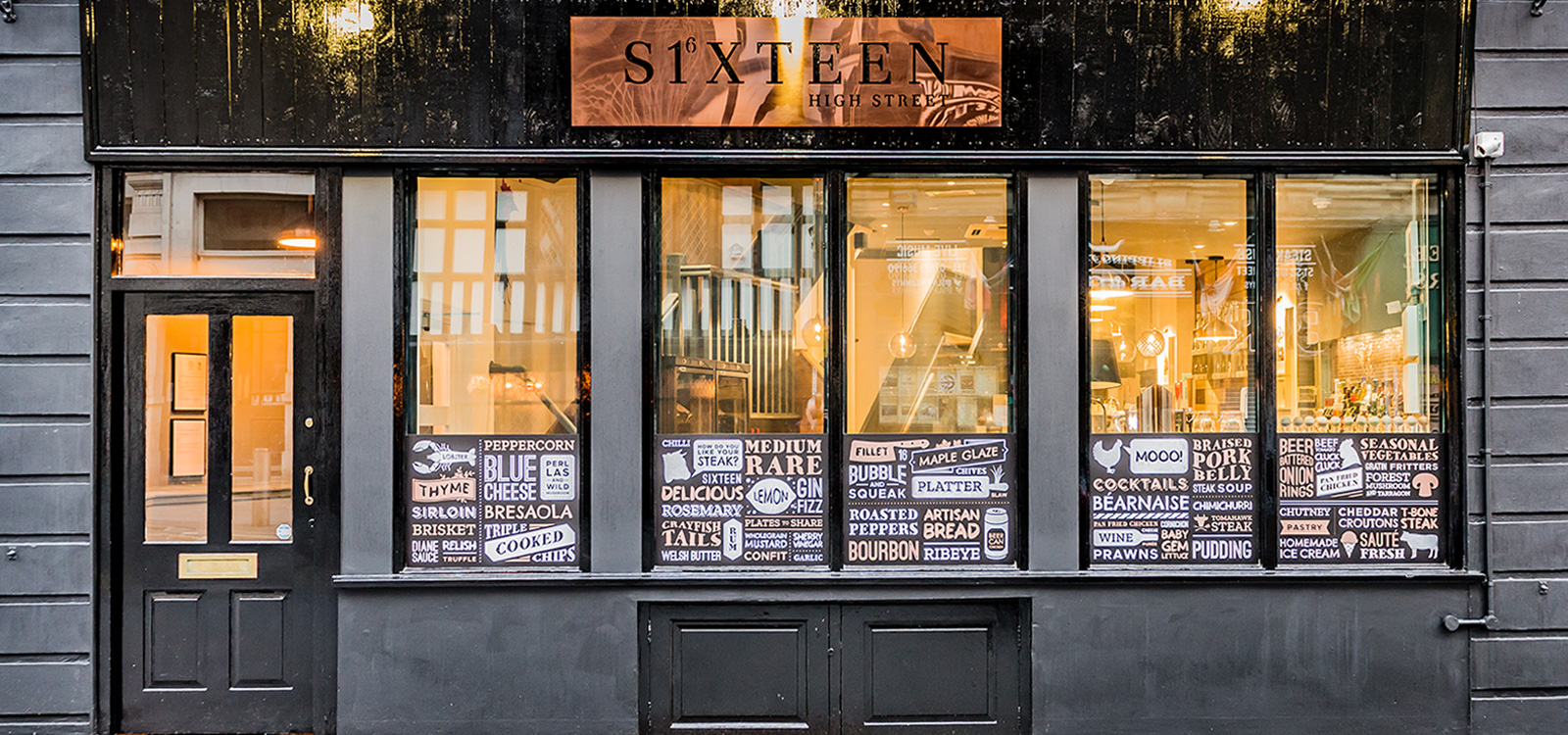 Sixteen High Street | Branding, Signage, Design for Print | Dirty Little Serifs